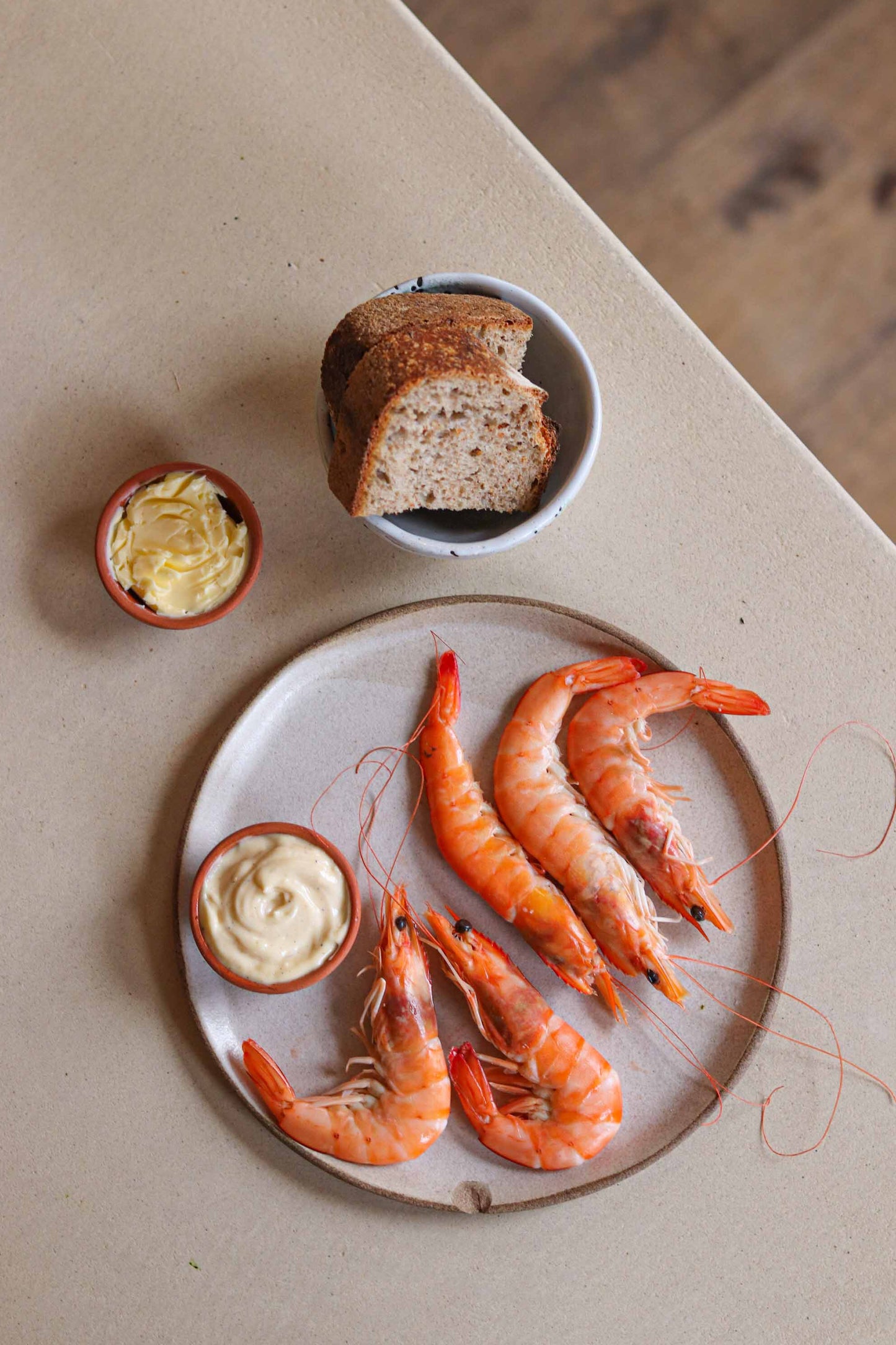 Crevettes bouquet